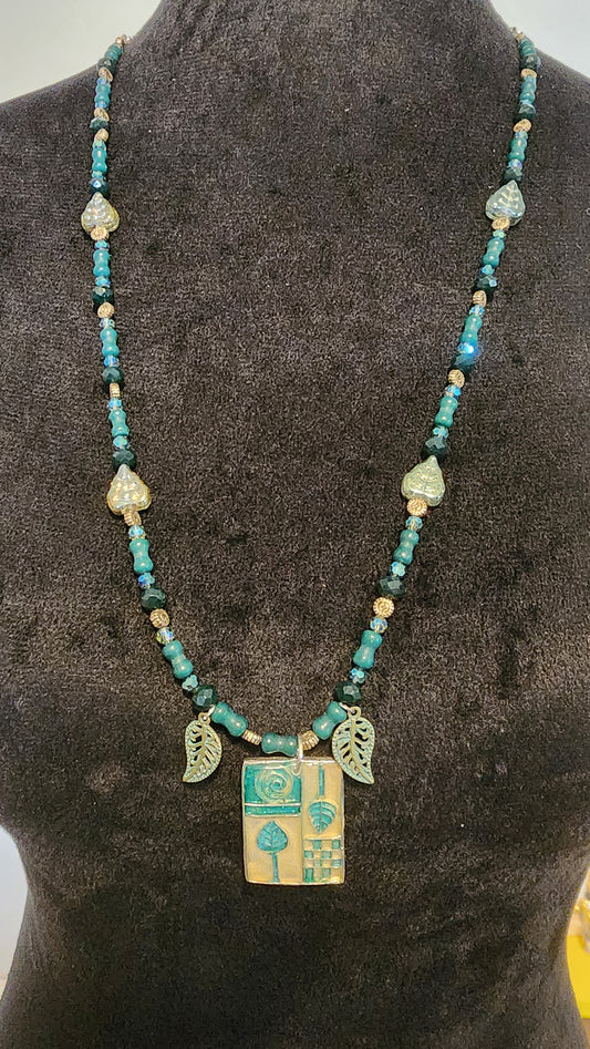 Autumn leaves necklace